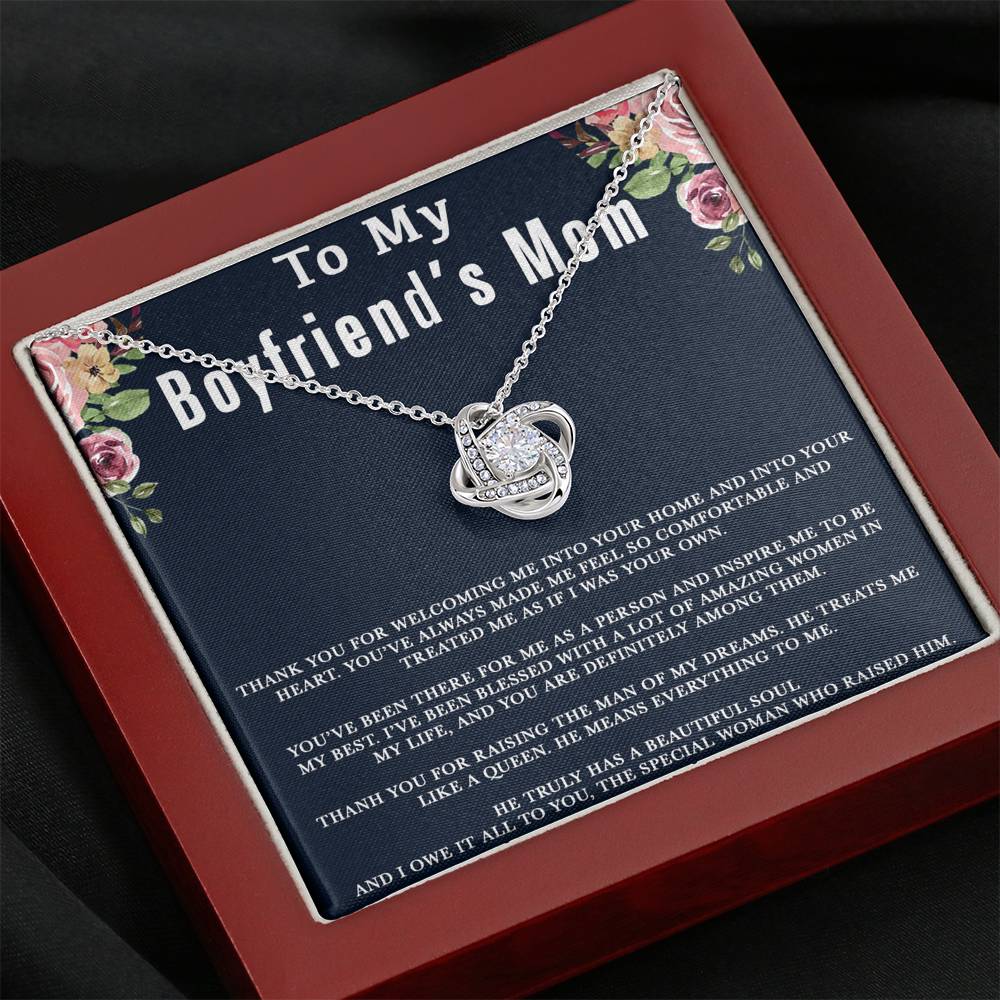 To My Boyfriends Mom Necklace, Boyfriend's Mom Gift, Mother's Day Gift for Boyfriends Mom