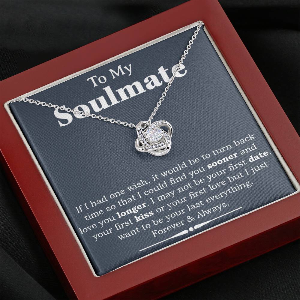 To My Soulmate Necklace,Engagement Gift for Future Wife,Valentines Day Gift