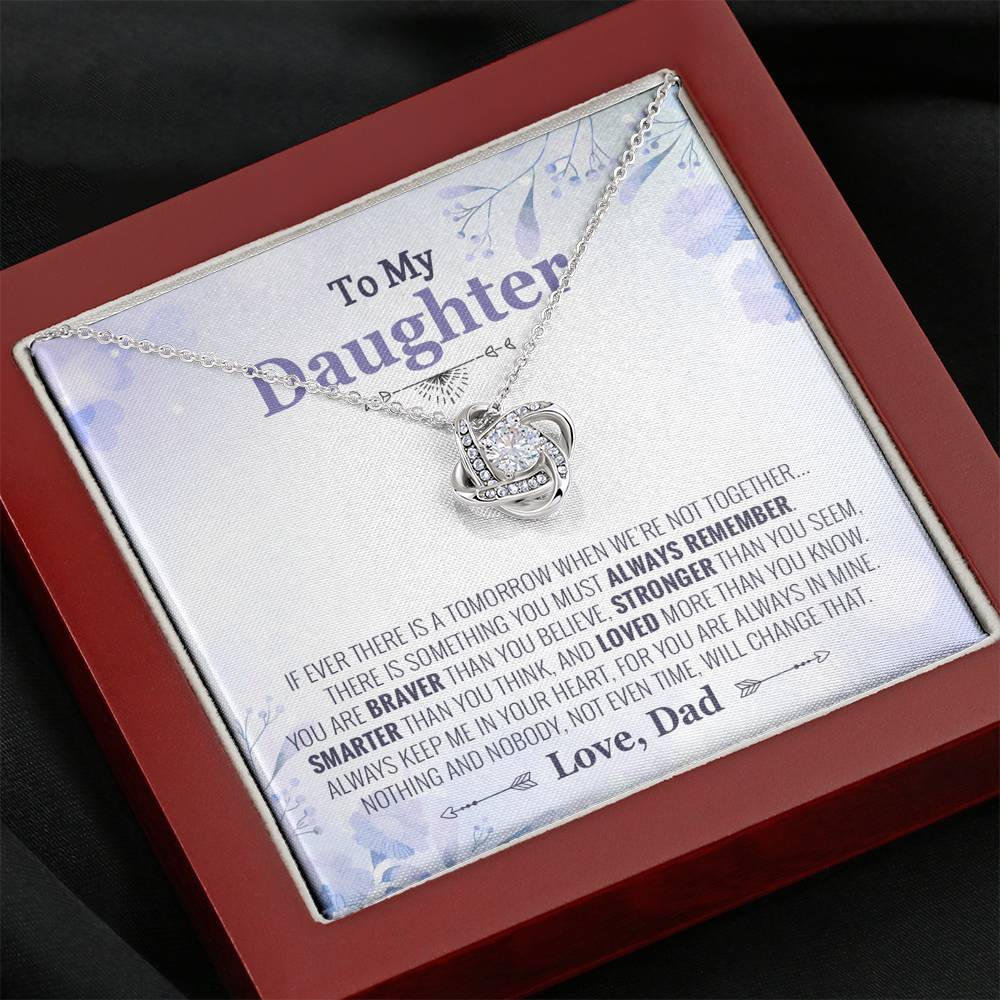 To My Daughter Necklace, Daughter Father Necklace, Daughter Gift from Dad
