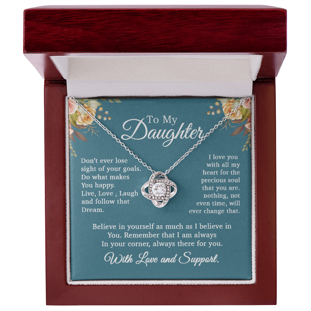 To My Daughter Necklace, Gift For Daughter From Mom and Dad, Daughter Necklace