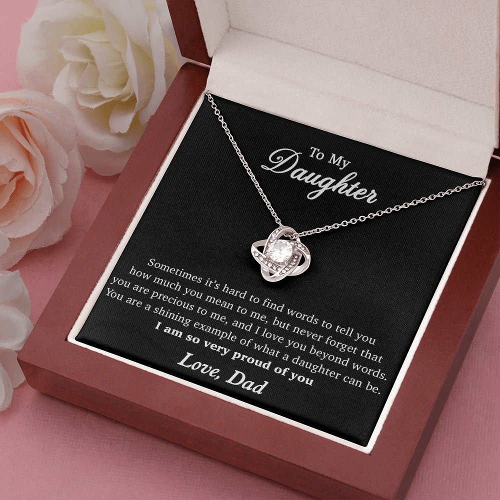 To My Daughter Necklace, Gift for Daughter from Dad, Birthday Gifts