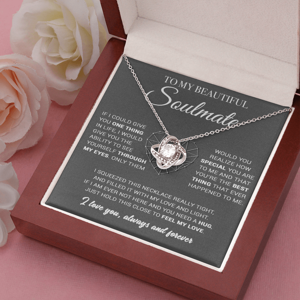To My Soulmate Necklace, Gift For Wife Girlfriend From Husband, Birthday Gifts