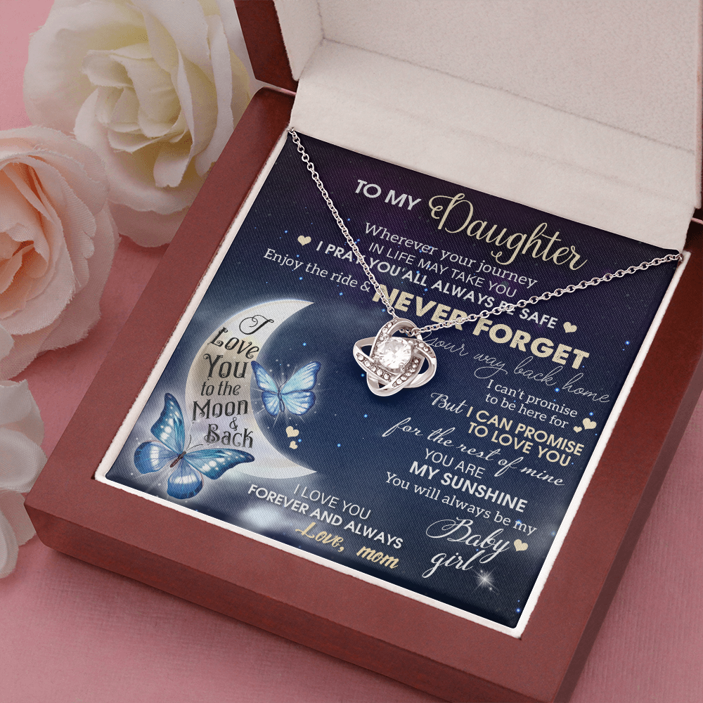 To My Daughter Necklace, Daughter Gift From Mom, Gifts For Daughter Necklace
