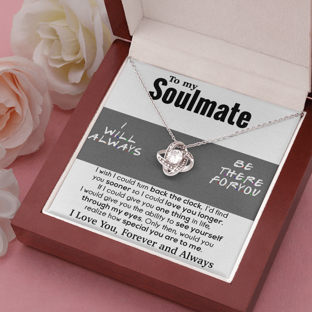 To My Soulmate Necklace Engagement Anniversary Gift for Her Birthday
