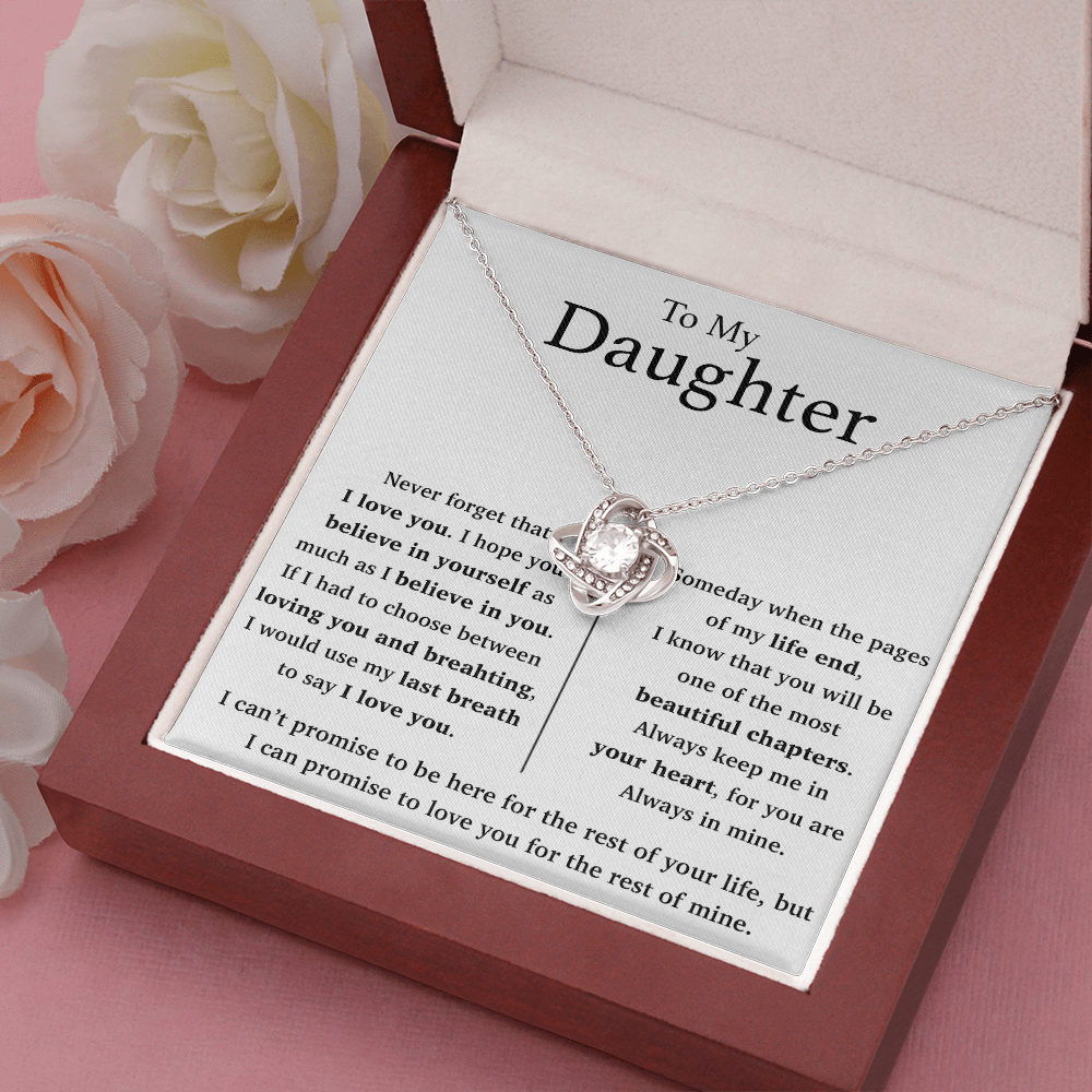 To My Daughter Necklace, Gift For Daughter From Mom, Daughter Mother Necklace