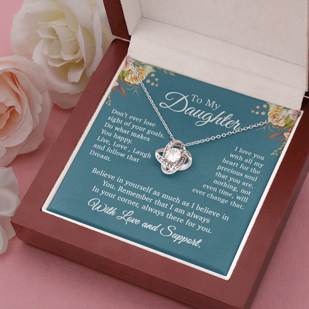 To My Daughter Necklace, Gift For Daughter From Mom and Dad, Daughter Necklace