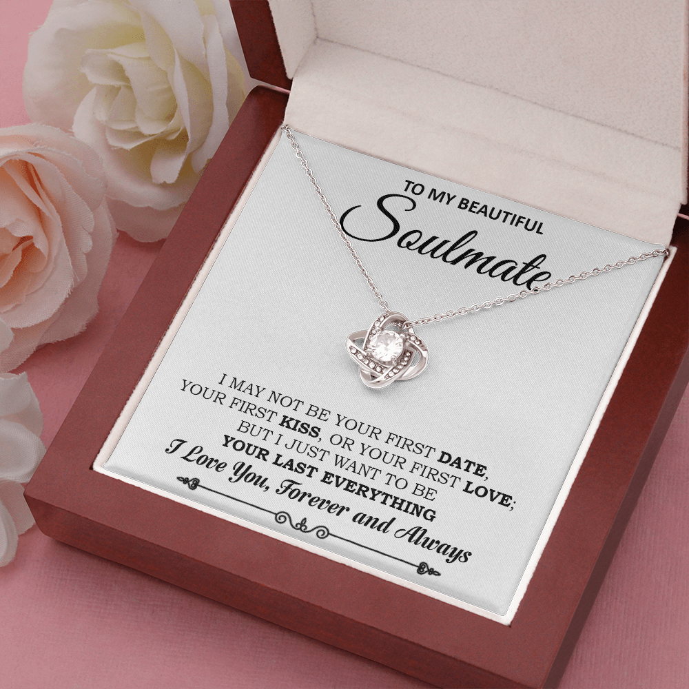 To My Soulmate Necklace, Gift For Wife Girlfriend From Husband, Valentines Day