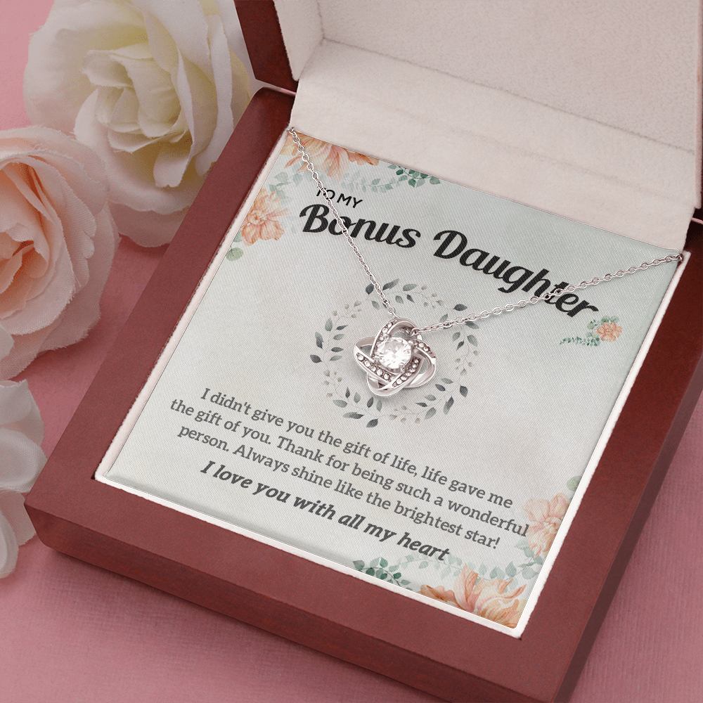 To my Bonus Daughter Necklace, Bonus Daughter, Step Daughter Gift