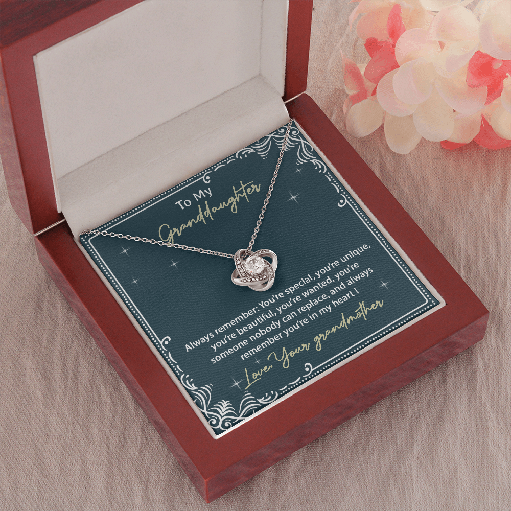 To My Granddaughter Necklace, Birthday Gift For Granddaughter, Birthday Gifts