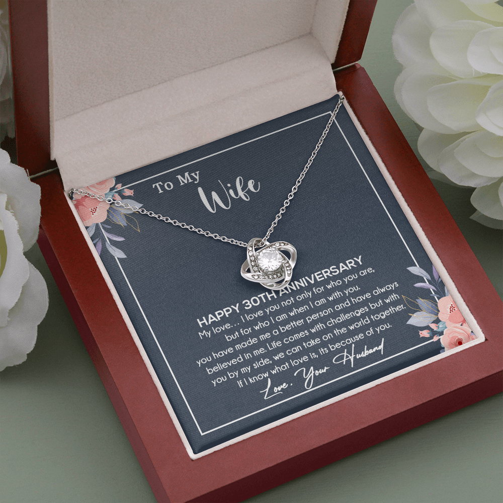 30th Anniversary Gift For Wife Necklace, 30 Year Anniversary, 30th Wedding Gift