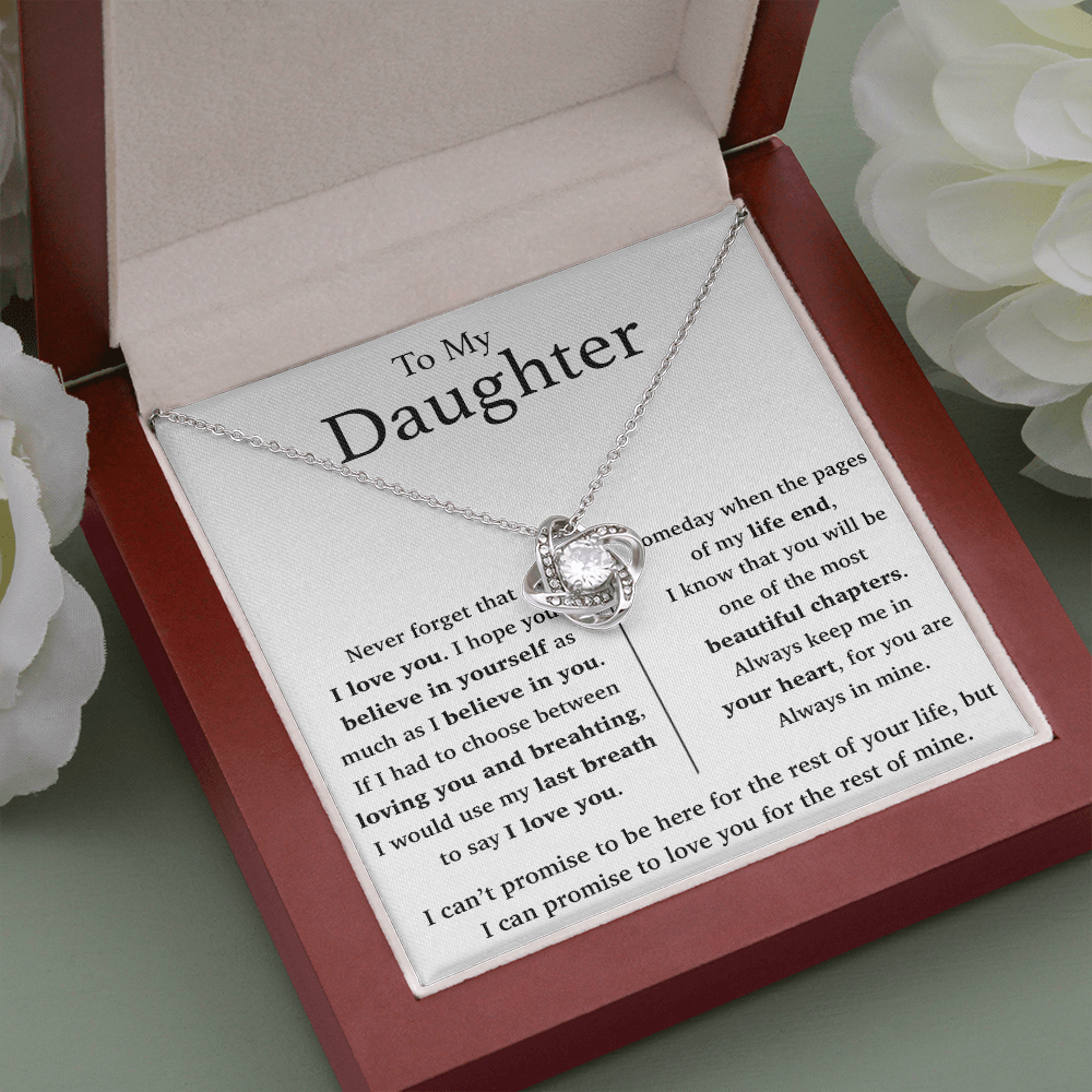 To My Daughter Necklace, Gift For Daughter From Mom, Daughter Mother Necklace