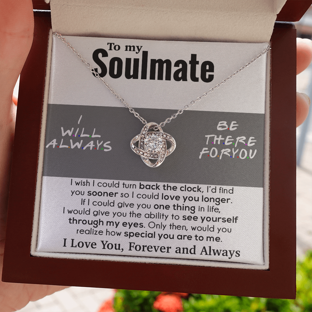To My Soulmate Necklace Engagement Anniversary Gift for Her Birthday