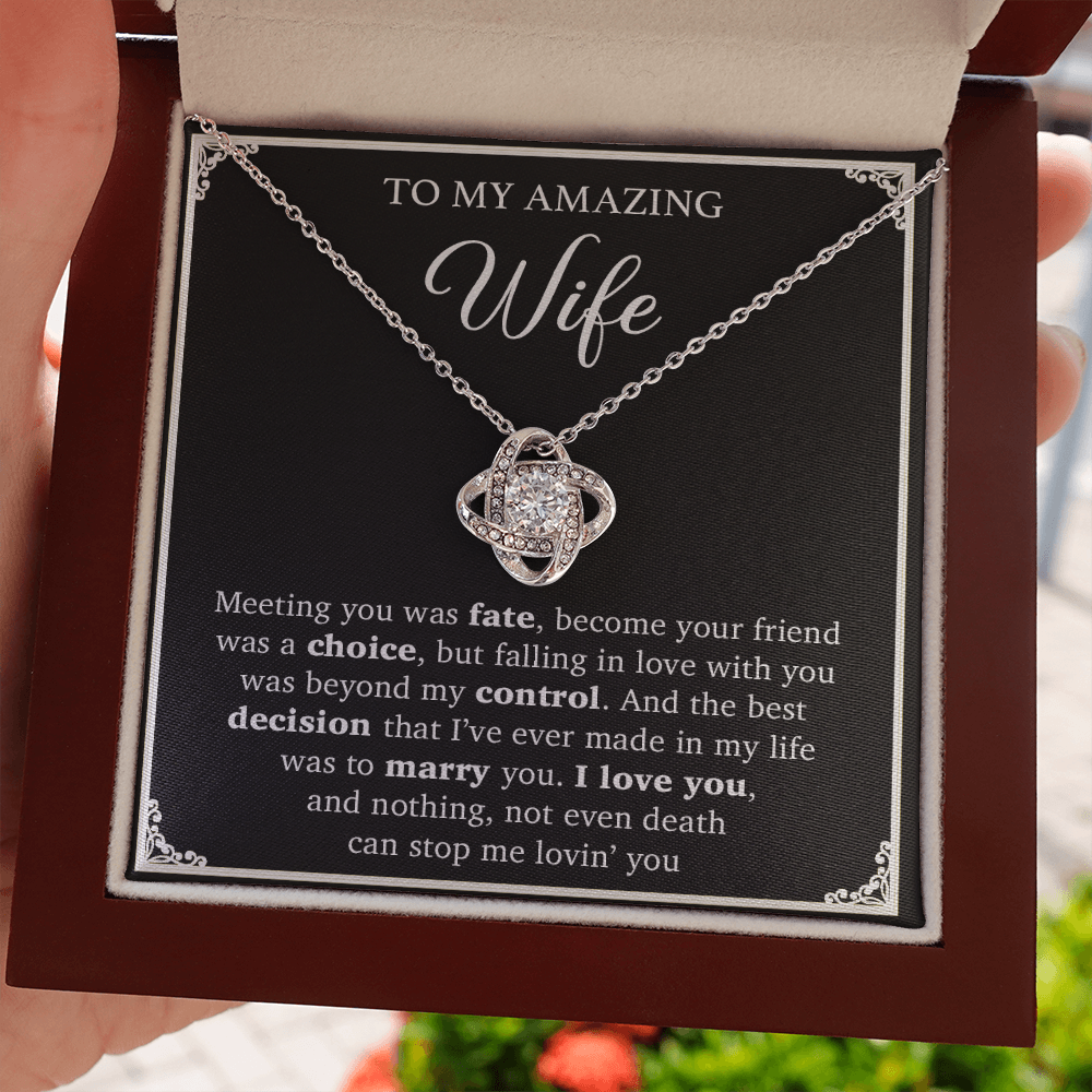 To My Wife Necklace, Engagement Gift For Her, Wife Birthday Gift