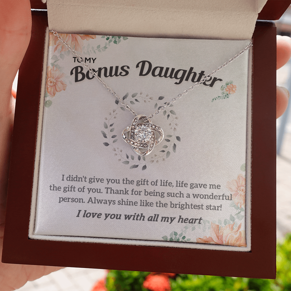 To my Bonus Daughter Necklace, Bonus Daughter, Step Daughter Gift